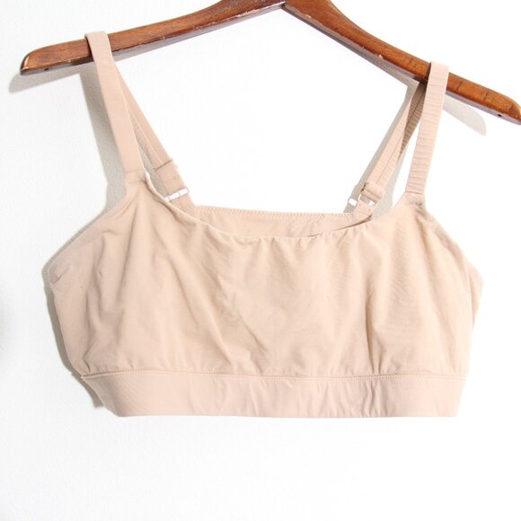 SKIMS Fits Everybody Scoop Neck Bralette Micha Clay Nude Beige Size 3X - Picture 7 of 12
